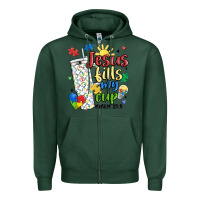 Sports Green autism jesus fills my cup Zipper Hoodie - MaliasSmallBusiness
