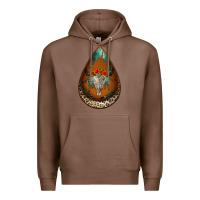 Chestnut leopard bullskull teardrop earrings Premium Hoodie - Jasminsmagicworld