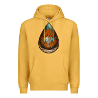 Mustard leopard bullskull teardrop earrings Premium Hoodie - Jasminsmagicworld
