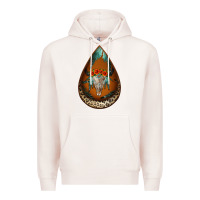 Pale Pink leopard bullskull teardrop earrings Premium Hoodie - Jasminsmagicworld