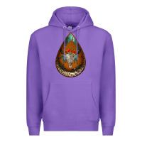 Purple leopard bullskull teardrop earrings Premium Hoodie - Jasminsmagicworld