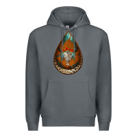 Rock leopard bullskull teardrop earrings Premium Hoodie - Jasminsmagicworld
