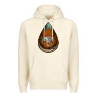 Sandshell leopard bullskull teardrop earrings Premium Hoodie - Jasminsmagicworld