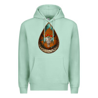 Seafoam leopard bullskull teardrop earrings Premium Hoodie - Jasminsmagicworld