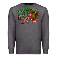 Charcoal Heather rx christmas pharmacy Premium Sweatshirt - MaliasSmallBusiness