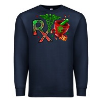 Navy rx christmas pharmacy Premium Sweatshirt - MaliasSmallBusiness