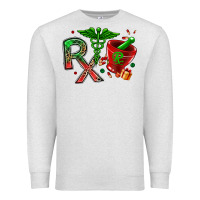 Oatmeal Heather rx christmas pharmacy Premium Sweatshirt - MaliasSmallBusiness