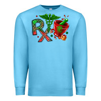 Ocean Blue rx christmas pharmacy Premium Sweatshirt - MaliasSmallBusiness
