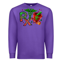 Purple rx christmas pharmacy Premium Sweatshirt - MaliasSmallBusiness