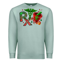 Seafoam rx christmas pharmacy Premium Sweatshirt - MaliasSmallBusiness