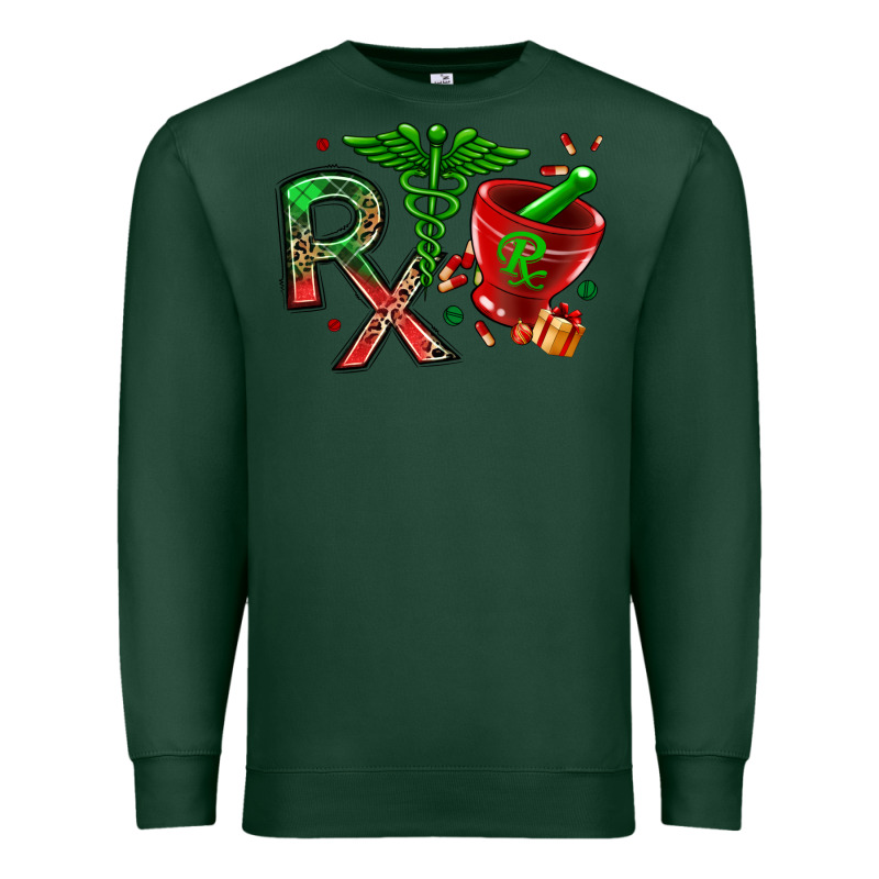 Rx Christmas Pharmacy Premium Sweatshirt by MaliasSmallBusiness | Teevron