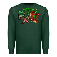 Sports Green rx christmas pharmacy Premium Sweatshirt - MaliasSmallBusiness