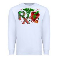 White rx christmas pharmacy Premium Sweatshirt - MaliasSmallBusiness