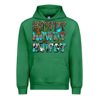 Emerald Western Howdy Howdy Howdy Urban Hoodie - HowdyJamesFarm