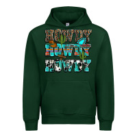 Forest Green Western Howdy Howdy Howdy Urban Hoodie - HowdyJamesFarm
