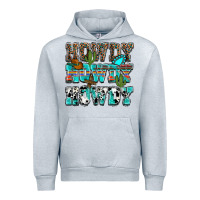 Heather Grey Western Howdy Howdy Howdy Urban Hoodie - HowdyJamesFarm
