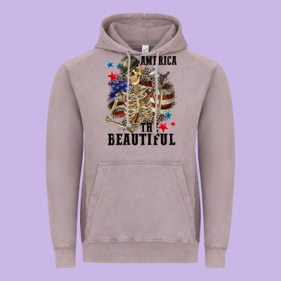 America The Beautiful 4th Of July Vintage Hoodie Designed By Cowgirlartshop