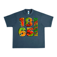 Midnight Navy 1865 juneteenth Urban Heavy Tee - AdoDesignShop