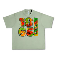 Oil Green 1865 juneteenth Urban Heavy Tee - AdoDesignShop