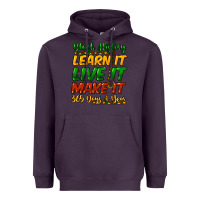 Plum black history learn it live it make it 365 days a Heavyweight Hoodie - NancyCooperArtShop