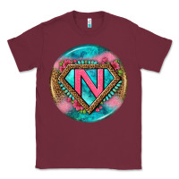 Burgundy nurse round earrings 4 Classic Tee - BundleAndBundleShop