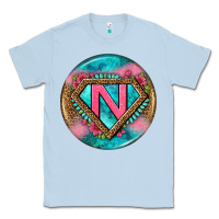 Dusty Blue nurse round earrings 4 Classic Tee - BundleAndBundleShop