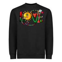 Black summer nurse Heavyweight Sweatshirt - CowhideDigitalArt