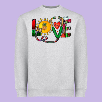 Summer Nurse Heavyweight Sweatshirt Designed By Cowhidedigitalart