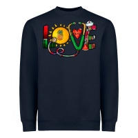Navy summer nurse Heavyweight Sweatshirt - CowhideDigitalArt