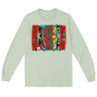 Matcha cinco de mayo vibes brushstrokes Long Sleeve Tee - Artiststas