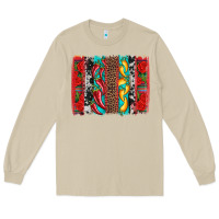 Mushroom cinco de mayo vibes brushstrokes Long Sleeve Tee - Artiststas