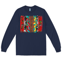 Navy cinco de mayo vibes brushstrokes Long Sleeve Tee - Artiststas
