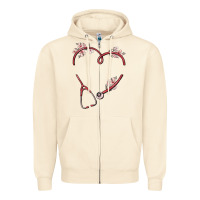 Sandshell custom heart stethoscope Zipper Hoodie - MaliasSmallBusiness