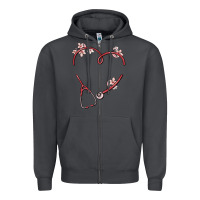 Smoke custom heart stethoscope Zipper Hoodie - MaliasSmallBusiness