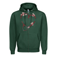Sports Green custom heart stethoscope Zipper Hoodie - MaliasSmallBusiness