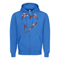 True Royal custom heart stethoscope Zipper Hoodie - MaliasSmallBusiness