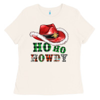 Bone ho ho howdy christmas hat Ladies Tee - AdoDesignShop