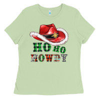 Matcha ho ho howdy christmas hat Ladies Tee - AdoDesignShop