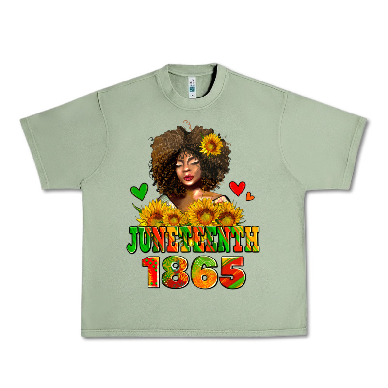 Afro Woman Juneteenth 1865 Urban Heavy Tee by AdoDesignShop | Teevron