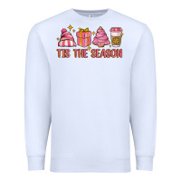 White tis the season Premium Sweatshirt - MaliasSmallBusiness