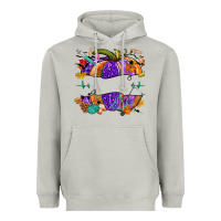 Moon Dust halloween nurse pumpkin custom name Heavyweight Hoodie - NancyCooperArtShop