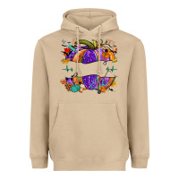 Mushroom halloween nurse pumpkin custom name Heavyweight Hoodie - NancyCooperArtShop