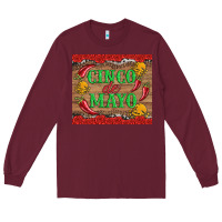 Burgundy cinco de mayo Long Sleeve Tee - Artiststas