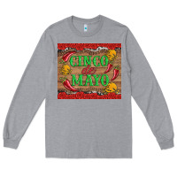 Heather Grey cinco de mayo Long Sleeve Tee - Artiststas