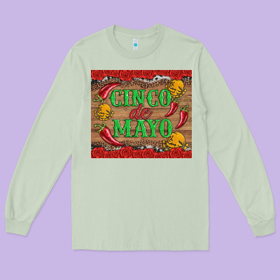 Cinco De Mayo Long Sleeve Tee Designed By Artiststas