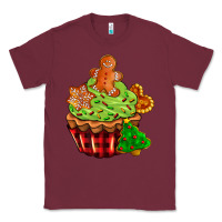 Burgundy christmas cookie cupcake Classic Tee - AdoDesignShop