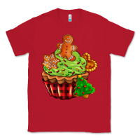Red christmas cookie cupcake Classic Tee - AdoDesignShop