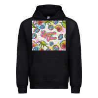 Black summer vibes with sea shells Urban Hoodie - TumblerDesignByShophia