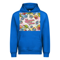 Cobalt summer vibes with sea shells Urban Hoodie - TumblerDesignByShophia