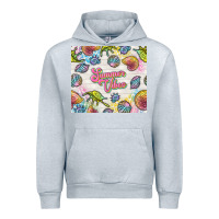 Heather Grey summer vibes with sea shells Urban Hoodie - TumblerDesignByShophia